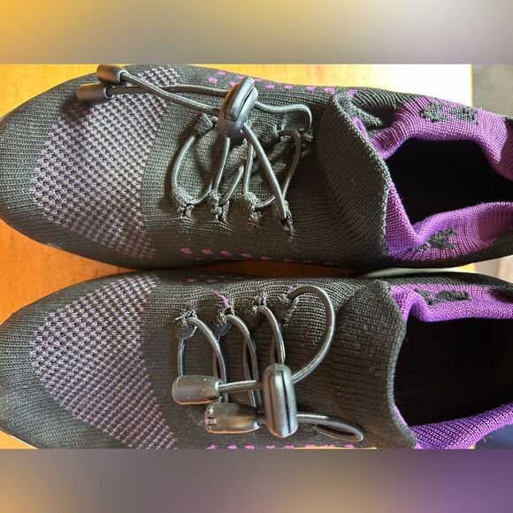 Women's Walking Shoes Sock Sneakers - Mesh Easy Lace Air Cushion Platform Shoes - Picture 3 of 10